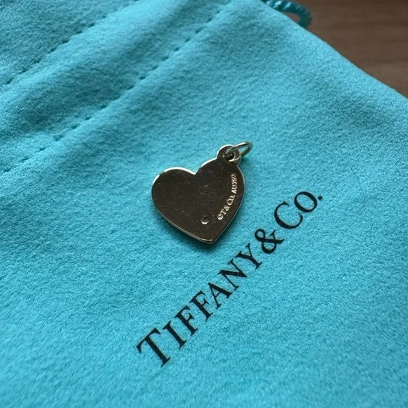 Tiffany & Co. Gold Heart Mom Charm with Diamond